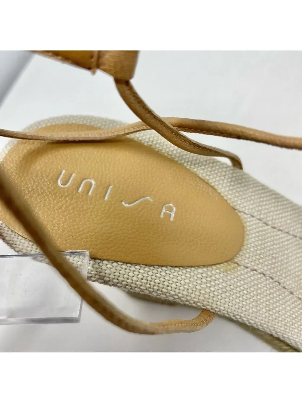 NEW Unisa Florette Wedge Tie Up Sandals Size 8.5